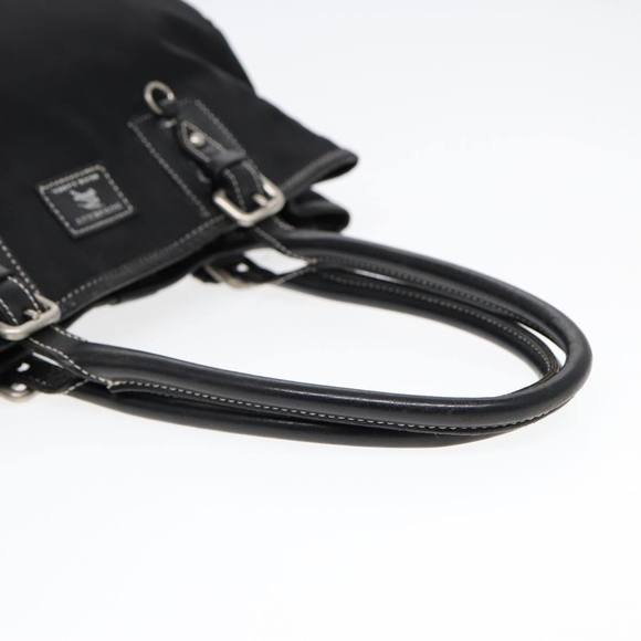 BURBERRY Blue Label Tote Bag Nylon Black Silver Auth 88574 - Picture 7 of 16